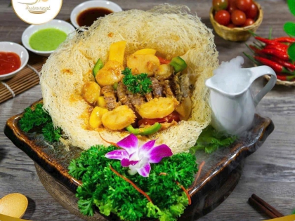 Tổ chim hải sản sốt  X.O 56