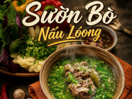 Sườn bò nấu lóong