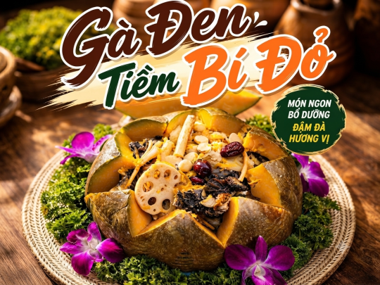 Gà Đen Tiềm Bí Đỏ